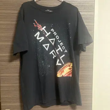 영화 프로젝트 헤일 메리 블랙 컬러 T셔츠