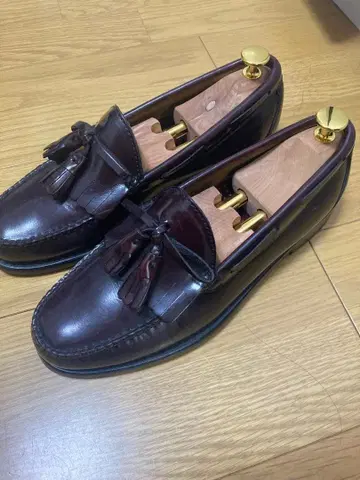 엘엘빈 llbean 태슬 로퍼 가죽 신발 버건디