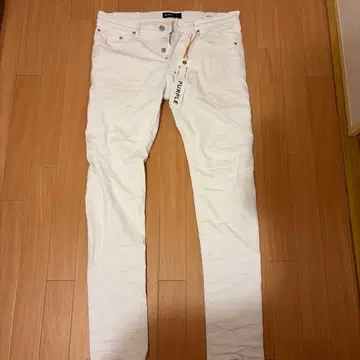 PURPLE BRAND P001 스키니 데님 화이트