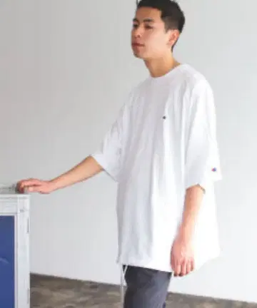 Champion x BEAMS / 별주 빅 페이크 T셔츠