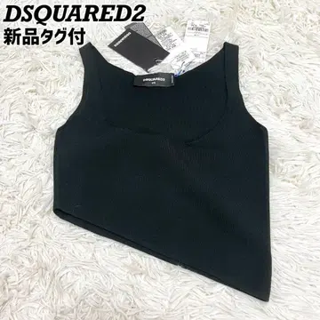 현행 미사용 새상품 DSQUARED2 니트 크롭 탑 탱크탑
