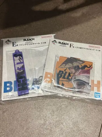 BLEACH 제일복권 E상 F상 아크릴 참 스탠드 쿄라쿠 아이젠