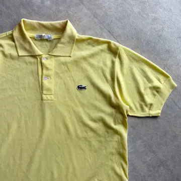 빈티지 프랑스제 LACOSTE 반팔 피케 셔츠 4 70s 라코스테