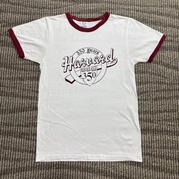 80s 하버드 대학 빈티지 링거 T셔츠 챔피온 레어