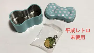 헤이세이 레트로 미개봉 헬로키티 리본형 틴케이스 참 세트 산리오