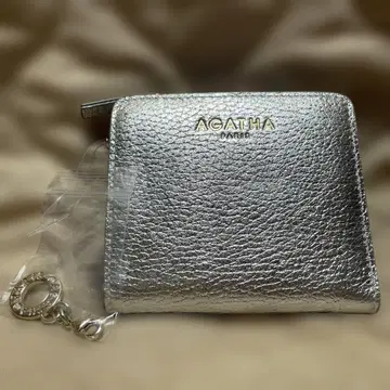 AGATHA PARIS 접이식 지갑 실버