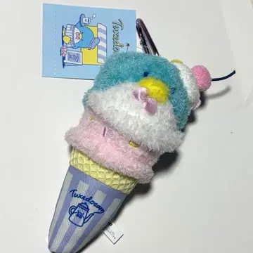 Sanrio 턱시도샘 아이스크림 키링 봉제 인형 마스코트