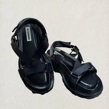 JIL SANDER 샌들 MADE IN IALY 가죽 쿠션제