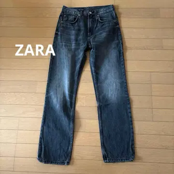 ZARA 블랙 데님 스트레이트 시착만 한 상품