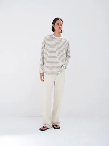 GRADIENT STRIPE JERSEY L/S TEE 26SS