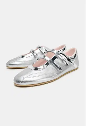 zara 메탈릭 발레 슈즈