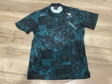 OAKLEY 오클리 스컬 골프웨어 반팔 모크넥 올 패턴 L
