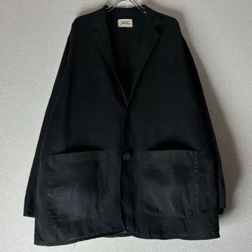 FLAX 블랙 린넨 테일러드 자켓 블레이저 블랙 셔츠