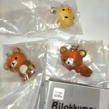 리락쿠마 클리어 마스코트 참 3종 세트