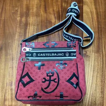 CASTELBAJAC 캔버스 숄더백 레드