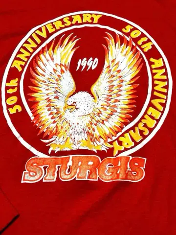 90s USA제 STURGIS 스타지스 50주년 롱T XL 이글