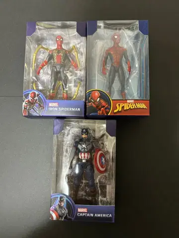MARVEL 마블 캡틴 아메리카 스파이더맨 피규어 세트