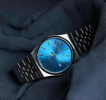 [오늘 한정 판매] CASIO 쿼츠 손목시계 블루 다이얼 스테인리스 벨트