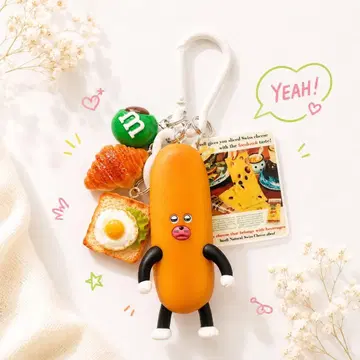 [ SALE ] 찰랑찰랑 키링 과 빵 수수께끼의 프랑스빵