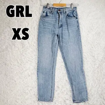 GRL 그레일 (XS) 하이웨스트 테이퍼드 데님