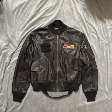 CHRISTIAN DADA ma-1 Leather Bomber