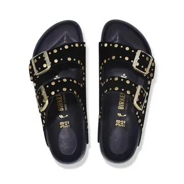 BIRKENSTOCK Arizona 스터드 샌들 블랙 38