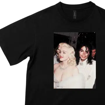 Michael Jackson Madonna 사진 T셔츠 반팔 마이클