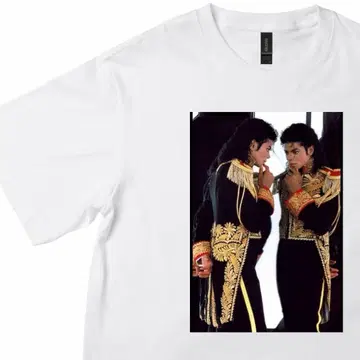 Michael Jackson 포토 프린트 T셔츠 마이클 잭슨