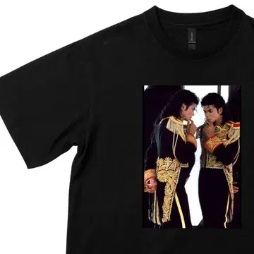 Michael Jackson 포토 프린트 T셔츠 마이클 잭슨