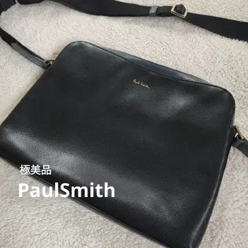 [미사용급] Paul Smith 폴스미스 블랙 블랙 가죽 숄더백