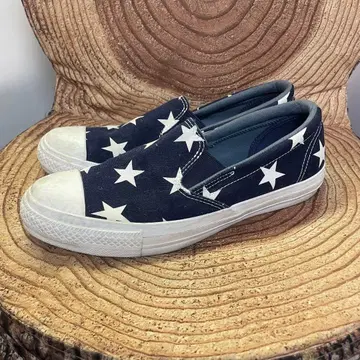 CONVERSE ALL STAR 별 패턴 슬립온 27cm 네이비