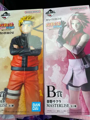 제일복권 NARUTO 돌풍전 A상 나루토 B상 사쿠라 피규어+I상
