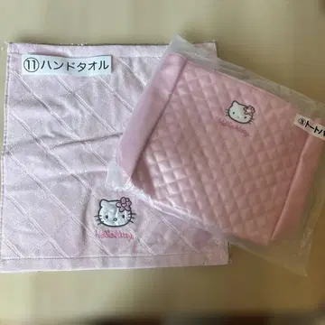 산리오 복권 Hello Kitty 퀼팅 토트백 핸드 타월