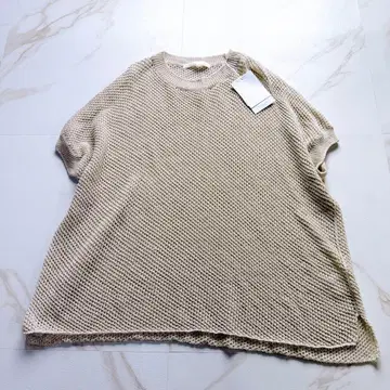 택 포함 새상품 evam eva 2025 모델 린넨 코튼 베스트 아이보리