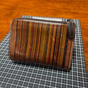Paul Smith 이단 접이식 지갑 멀티 스트라이프