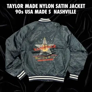 90s USA제 Taylor Made 나일론 바시티 자켓 S 내슈빌