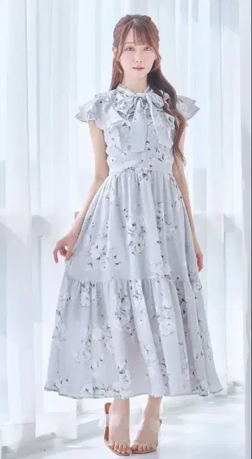 Rose Muse 로제뮤즈 롱 원피스 그레이 블루 호비계