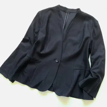 앨리스버리 빅 사이즈 13호 XL 노카라 자켓 겉옷 네이비