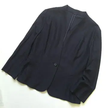 앨리스버리 빅 사이즈 13호 XL 노카라 자켓 겉옷 네이비