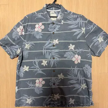 토미 바하마 Tommy Bahama 100% 실크 소재 반팔 셔츠