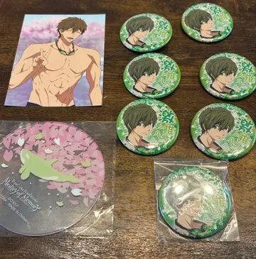 Free! 타치바나 마코토 캔뱃지 코스터 세트