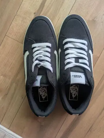 VANS 로우컷 스니커즈 블랙 화이트 남성용 스니커즈 반스