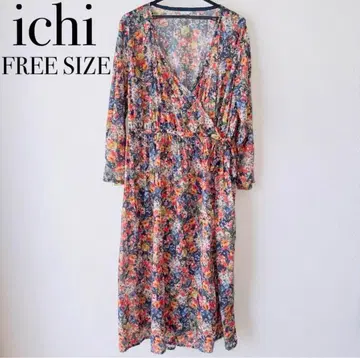 최종 가격 ichi 꽃무늬 롱 원피스