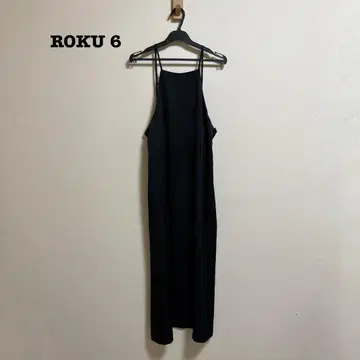 새상품급 6 ROKU SATIN DRESS 원피스 36 새틴 드레스