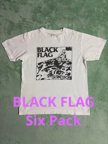 Black Flag Six Pack T셔츠 화이트