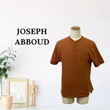 zG1996 [ L ] JOSEPH ABBOUD 피케 셔츠 헨리넥 반팔