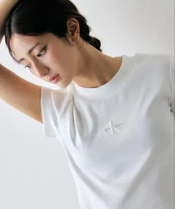 캘빈클라인 모노그램 베이비 T셔츠 화이트