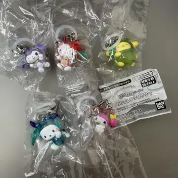 산리오 케로케로 파티 메지루시 액세서리 5종 세미 컴플리트