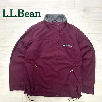 L.L.Bean 나일론 자켓 버건디 L 아웃도어 원포인트