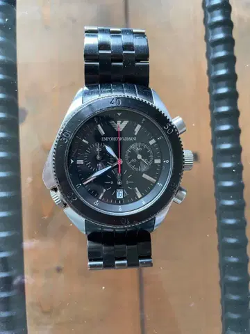EMPORIOARMANI 엠포리오 아르마니 크로노그래프 남성용 손목시계